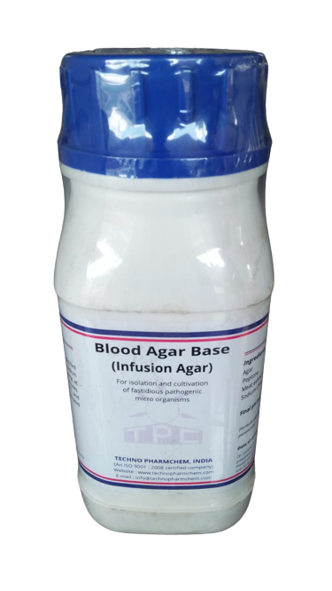 Image: Blood Agar - A specialized microbiological growth medium used for cultivating bacteria and identifying hemolytic properties
