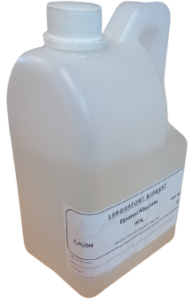 Image: Ethanol Absolute 2.5ltr - A container of high-purity ethanol suitable for various laboratory and industrial applications