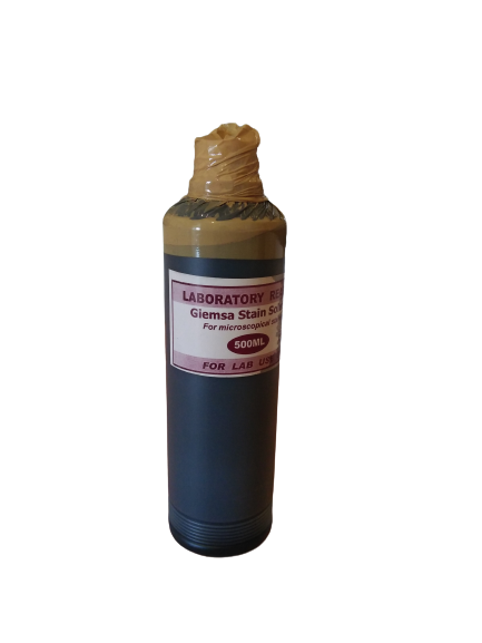 Image: Giemsa Stain - A laboratory stain used for cytology and histology to help identify cells and microorganisms under a microscope