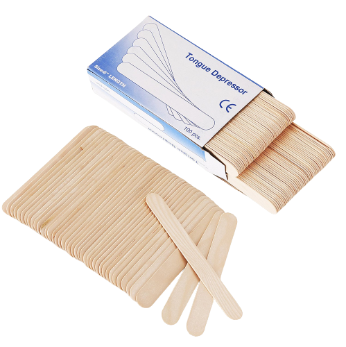 Image: Tongue Depressor - A medical tool used to examine the throat and mouth during medical procedures